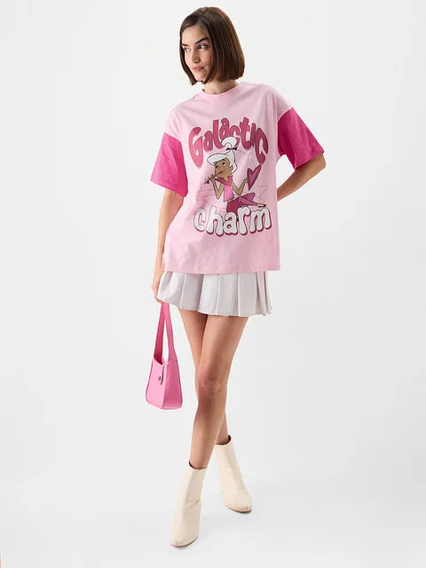 The Jetsons Galactic Charm Women Oversized T-Shirts