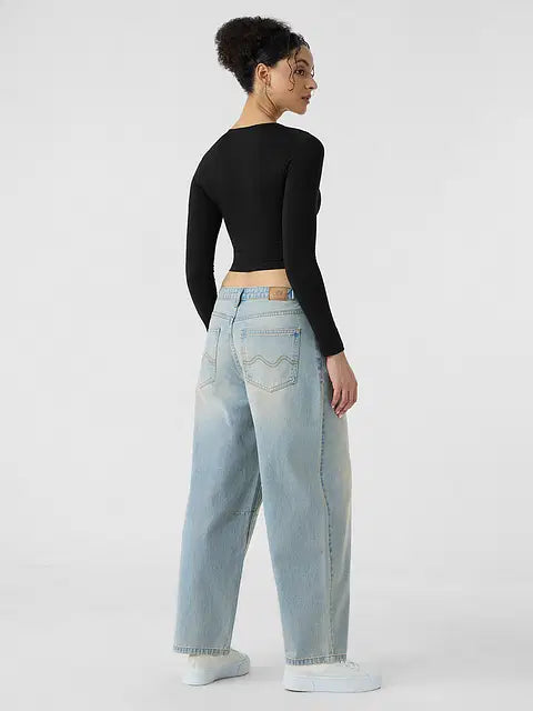 Solids Hot Pink (Cropped Fit) Women Cropped Tops