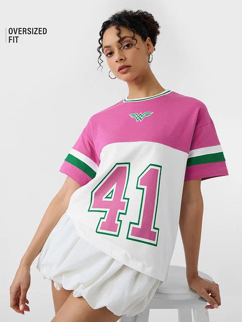 Wonder Woman Sports Club  Oversized T-Shirts