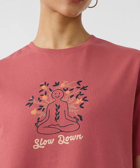Bloom Slow Down Women Oversized T-Shirts