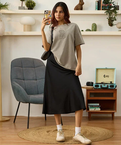 Stone Wash Women Oversized T-Shirts