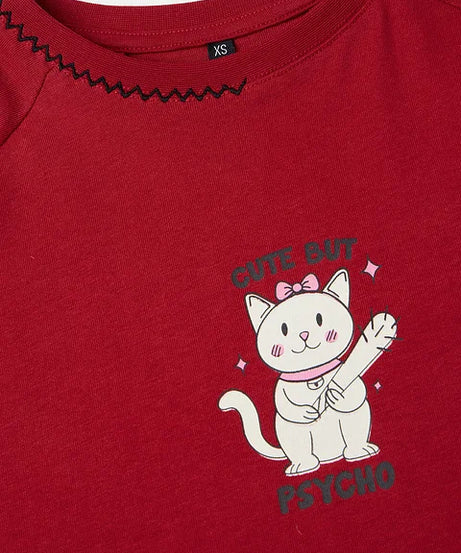 Cute But Psycho Women Relaxed Fit T-Shirts