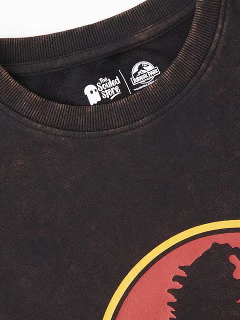 Jurassic Park Logo (Vintage Wash) Oversized T-Shirts