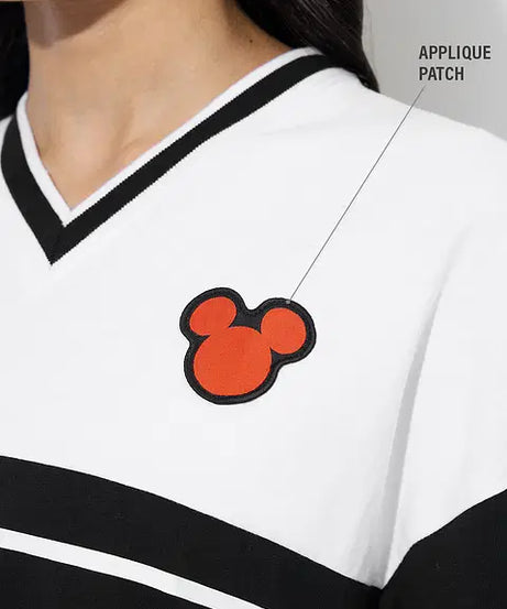 Sporty Mickey Varsity Women Oversized T-Shirts