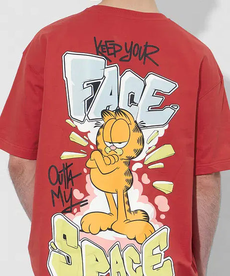 Garfield Face Outta My Space Oversized T-Shirts