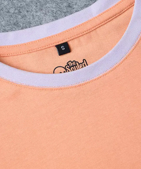 Yellow, Pink & Grey Colourblock Women Oversized T-Shirts