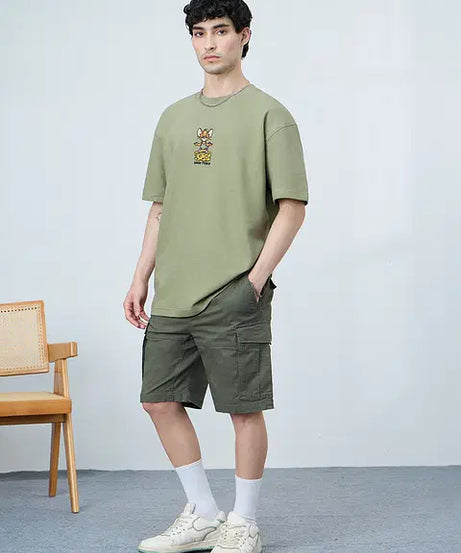 Tom & Jerry Inner Peace Oversized T-Shirts