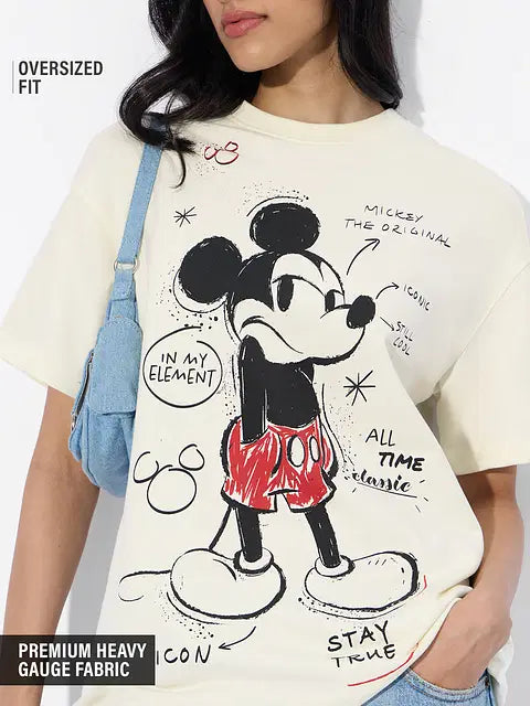 Mickey Mouse Main Character Women Oversized T-Shirts