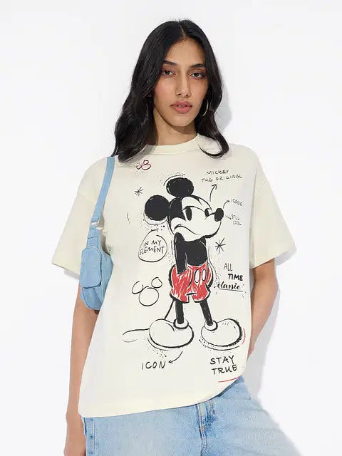 Mickey Mouse Main Character Women Oversized T-Shirts
