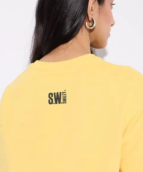 S.W.SMILEY Sunshine Women Oversized T-Shirts