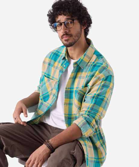 Checks Scuba Dive Men Relaxed Shirts