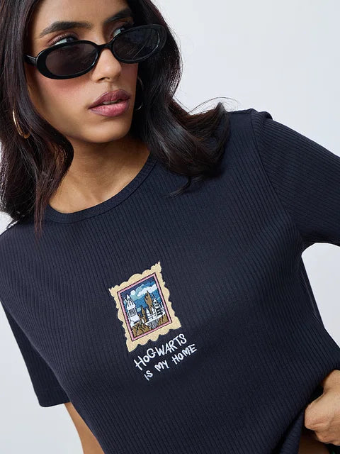 Harry Potter Hogwarts Home Women Relaxed Fit T-Shirts