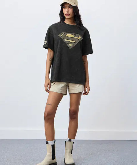 Supergirl Vintage Women Oversized T-Shirts