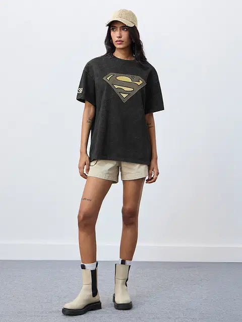 Supergirl Vintage Women Oversized T-Shirts