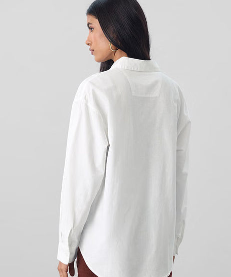 Lady Luck Cotton Linen Women Boyfriend Shirts