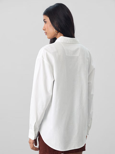 Lady Luck Cotton Linen Women Boyfriend Shirts
