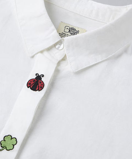 Lady Luck Cotton Linen Women Boyfriend Shirts