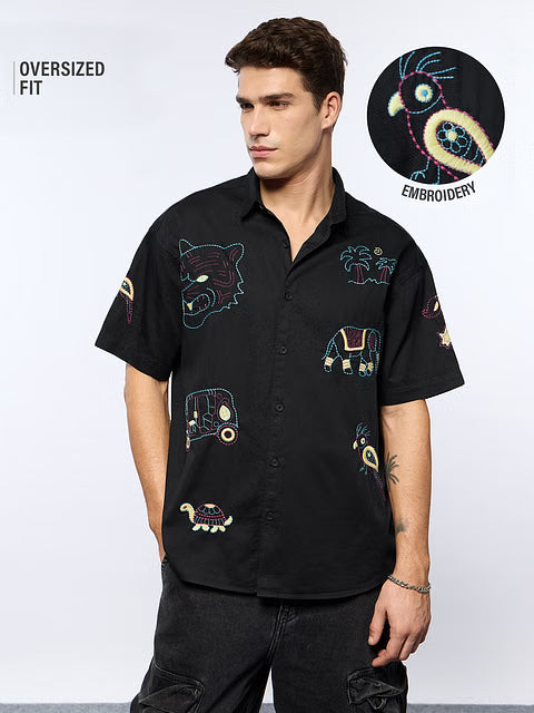 Tropic Tails Oversized Shirts