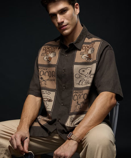 Peanuts Retro Cotton Linen Shirts