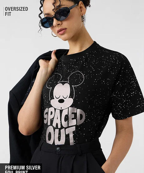 Disney Spaced Out Women Oversized T-Shirts