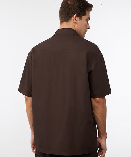 Dark Brown Oversized Shirts