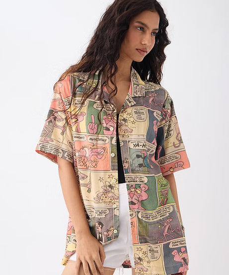 Pink Panther Comics Women Holiday Shirts