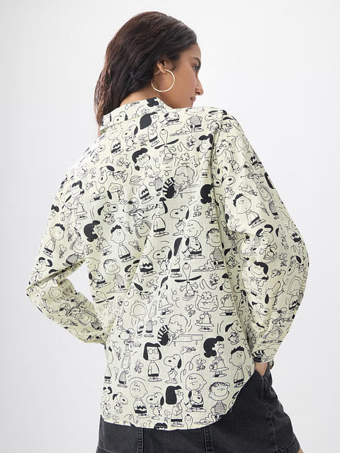 Peanuts Characters Women Boyfriend Shirts