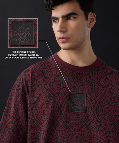 Avatar Fire Bender Oversized T-Shirts