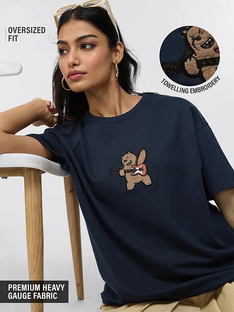 We Bare Bears Rockstar Women Oversized T-Shirts