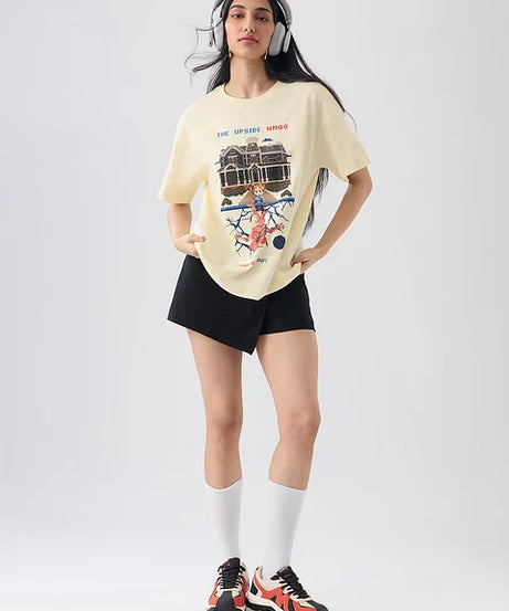 Stranger Things Pixel Women Oversized T-Shirts