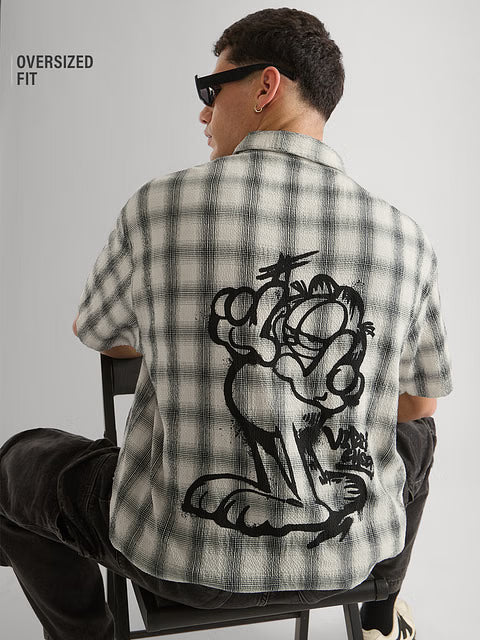 Garfield Vibe Check Oversized Shirts