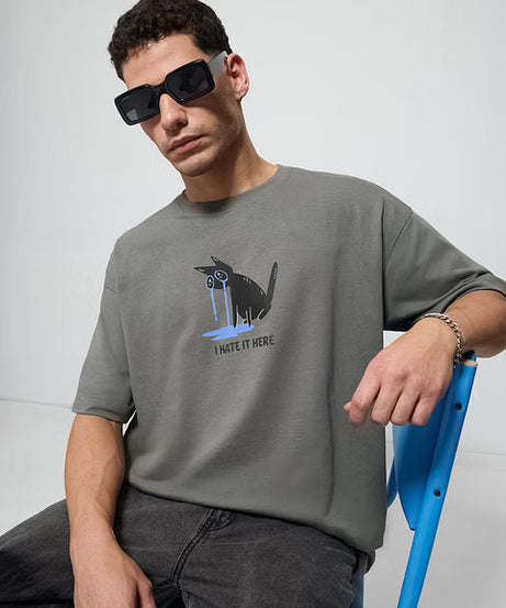 Oversized  Hate It Here Oversized T-Shirts