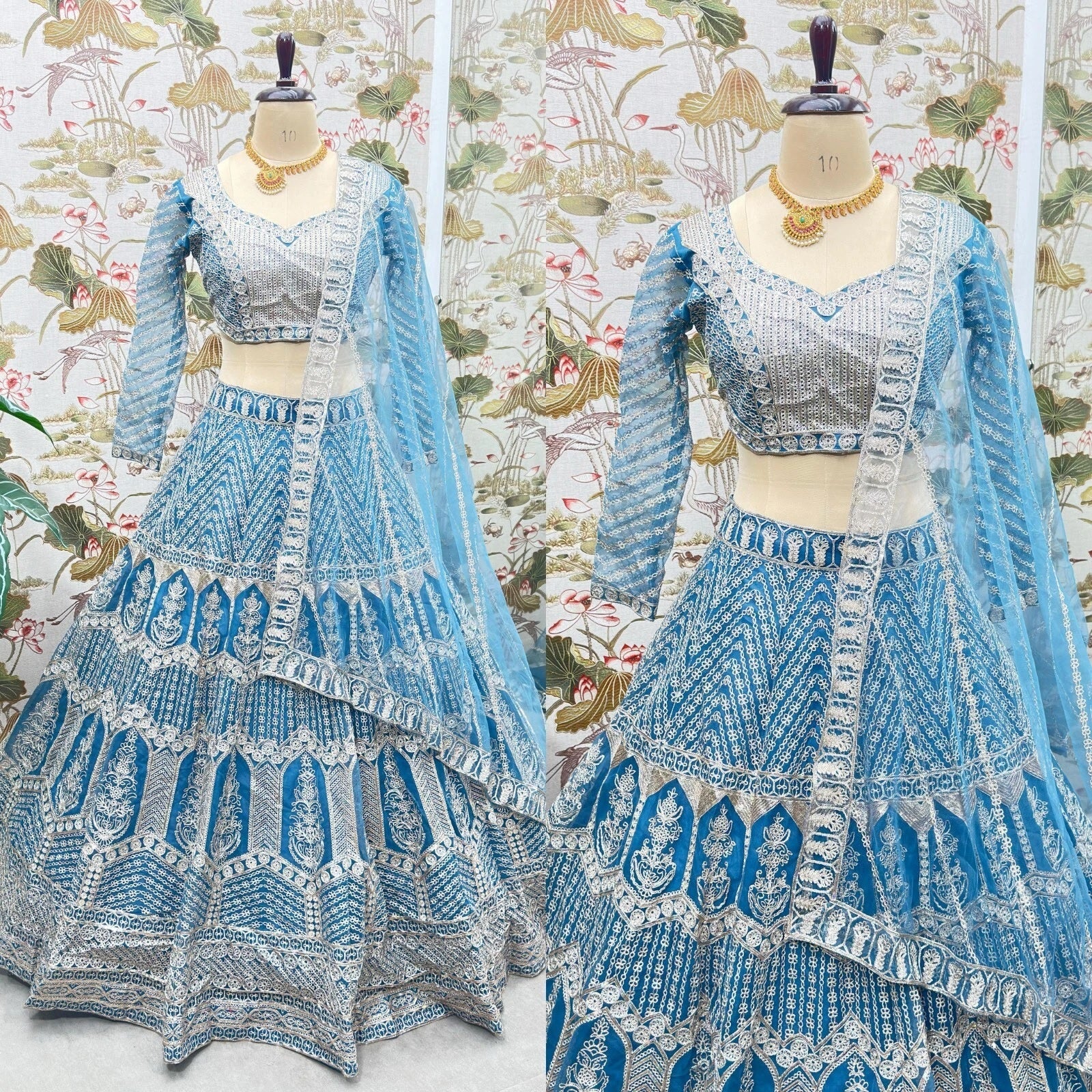 Exclusive Stitched Premium Net Wedding Function  Lehenga Blouse With Dupatta 15-MA
