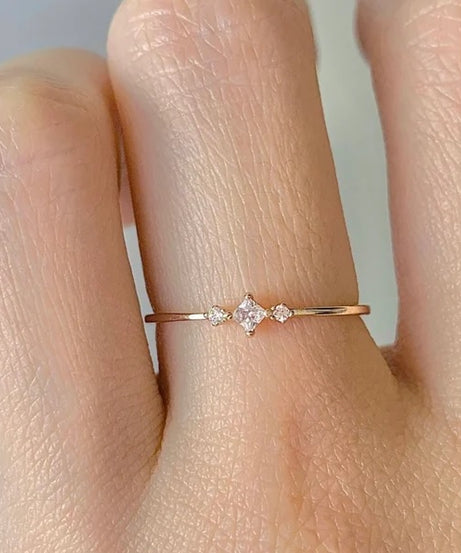 Koi Dainty Ring Sterling Silver Rings For Women