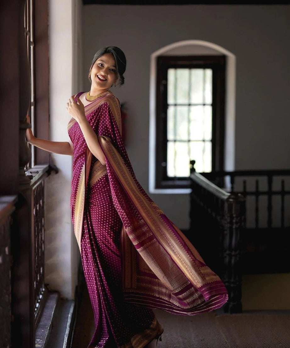 Banarasi Soft Silk Designer Saree With Exclusive Jacquard Border Blouse Fancy Saree 11-KT