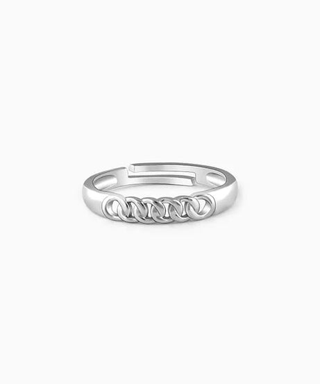 Silver Classic Chain Ring for Him