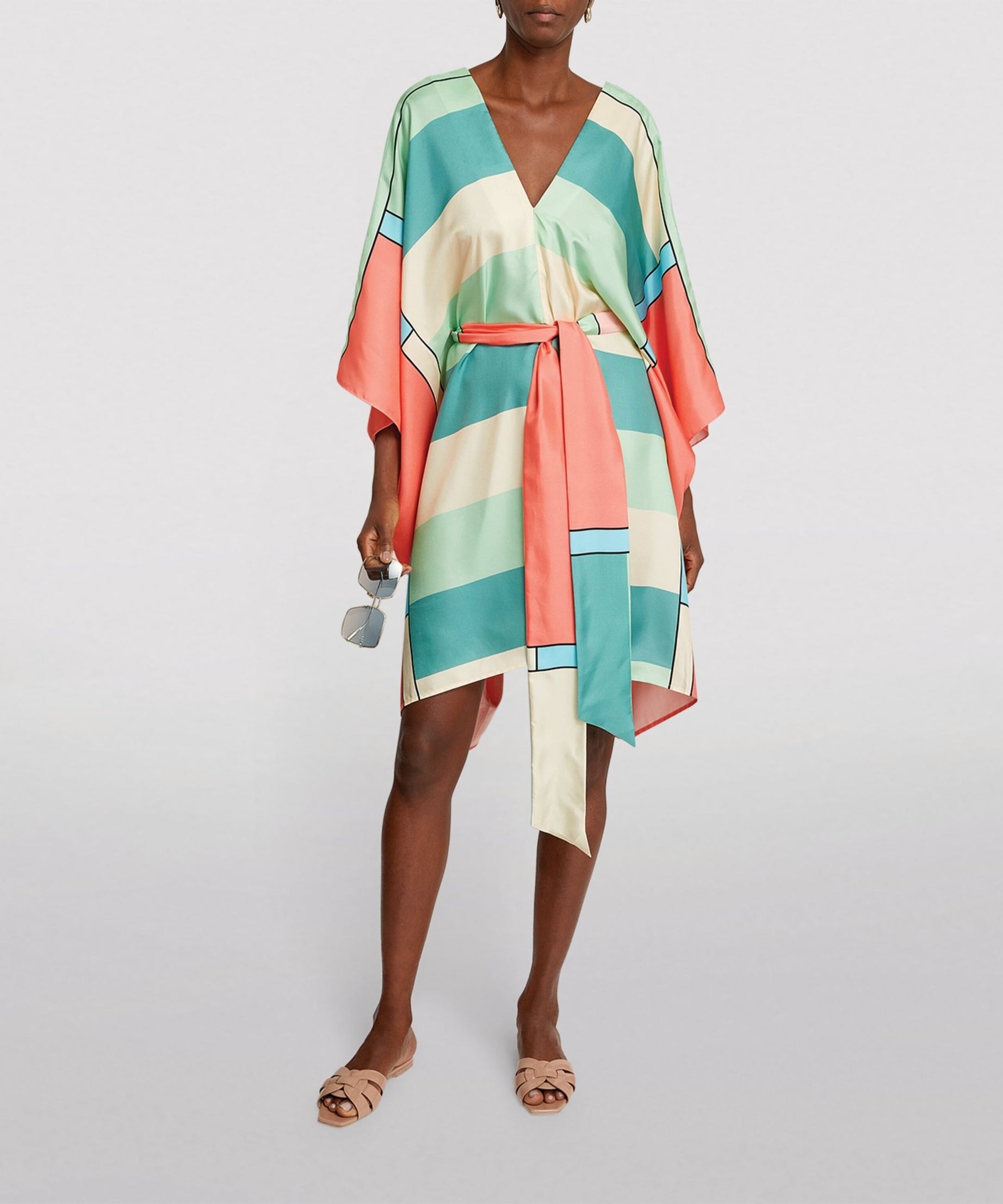Soft Satin Silk Kaftan, Casual Wear Caftan For Women's