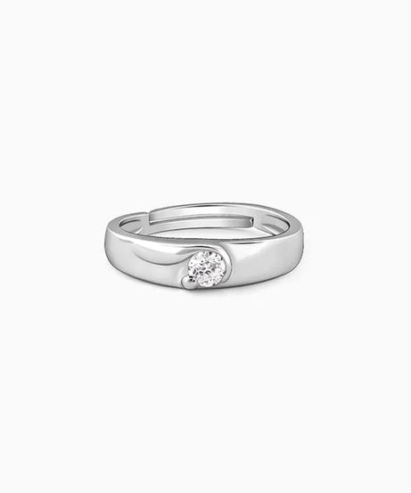 Silver Fibonacci Ring For Him