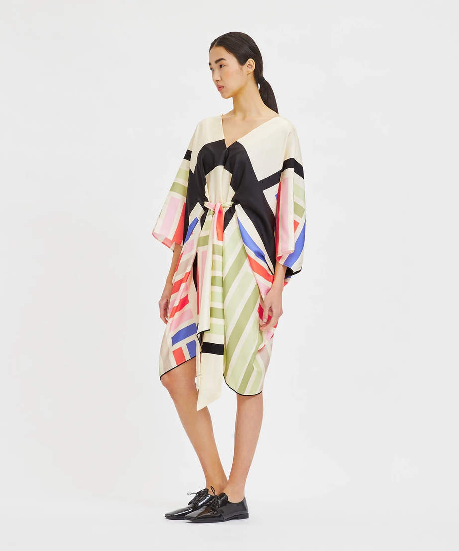 Soft Satin Silk Kaftan, Casual Wear Caftan For Women's