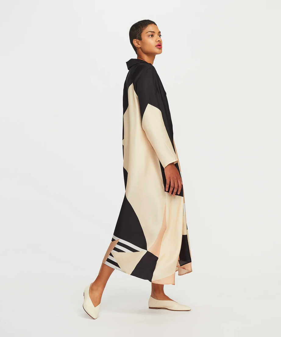 French Crepe Kaftan - Elegant and Flowing Maxi Dress Caftan For Women's