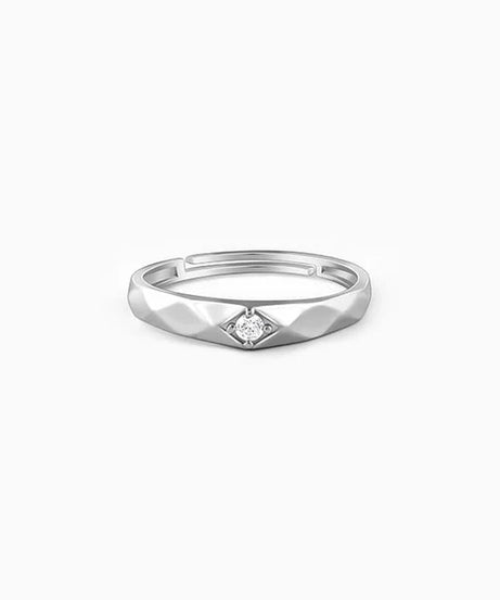 Silver Rugged Ring For Him