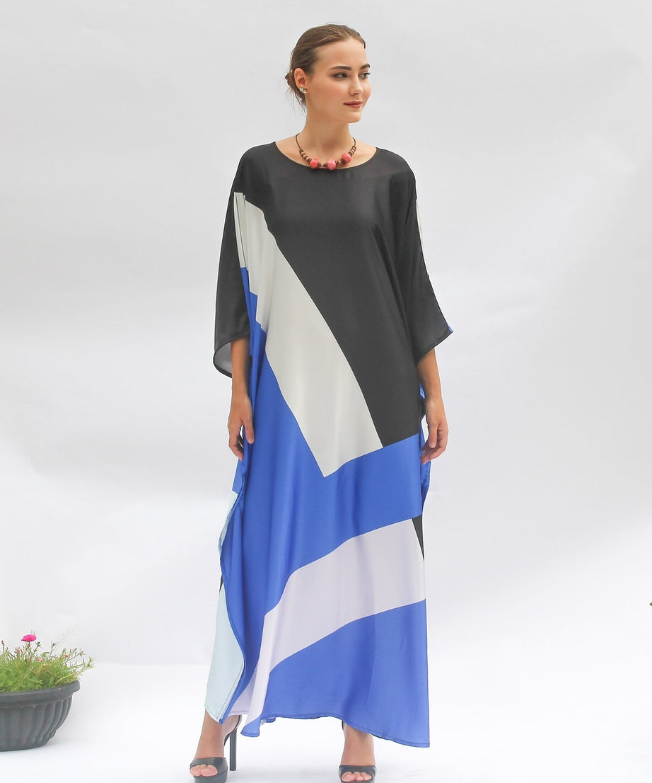 Premium Soft Satin Silk Kaftan - Flowy and Comfortable Caftan For Women's