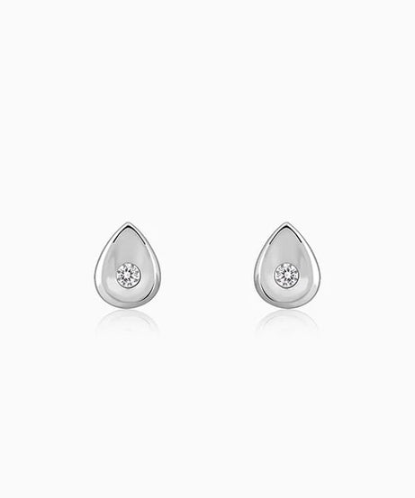 Silver Small Tear Drop Earrings
