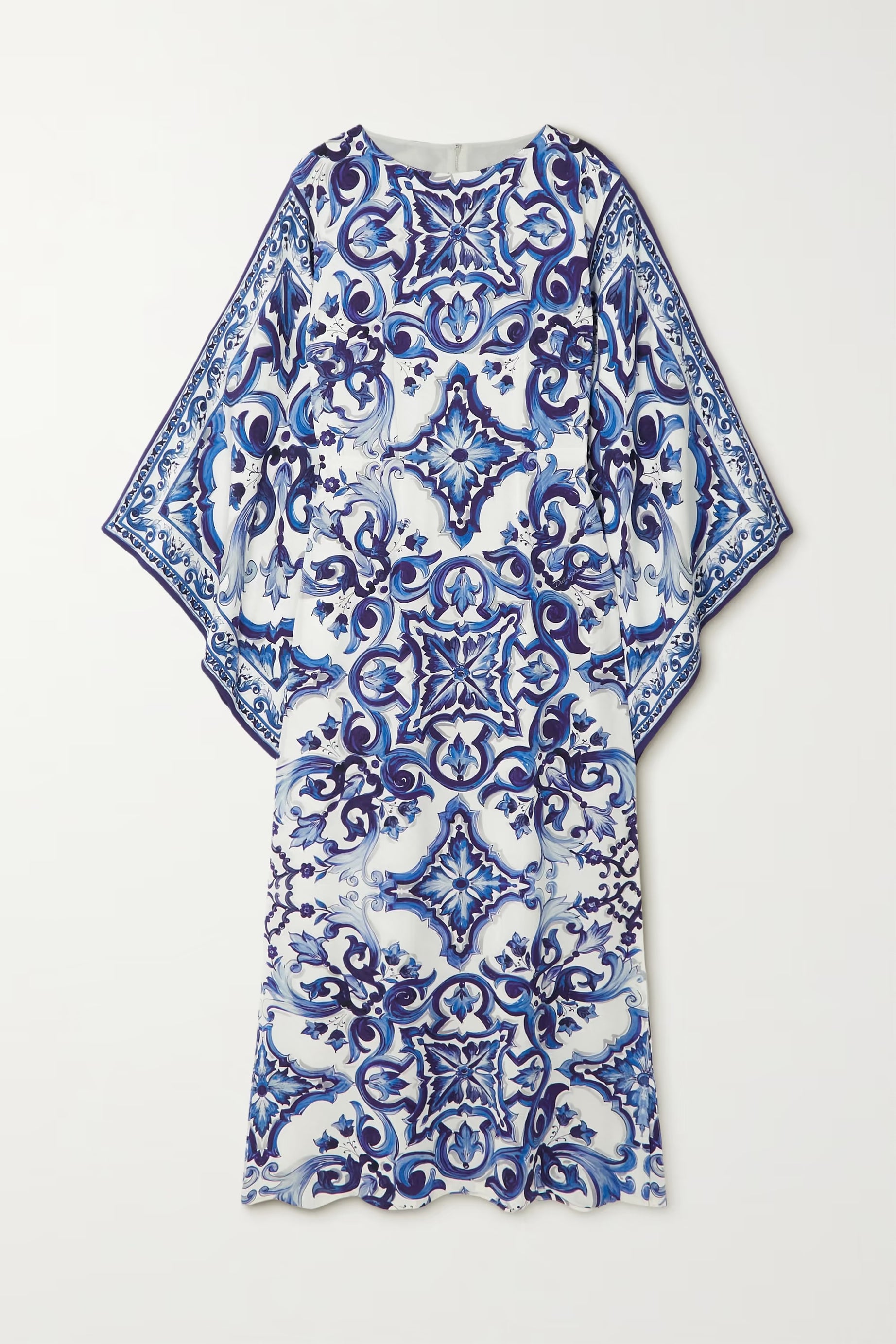 Silk Digital Printed Beach Wear Women's Long Kaftan