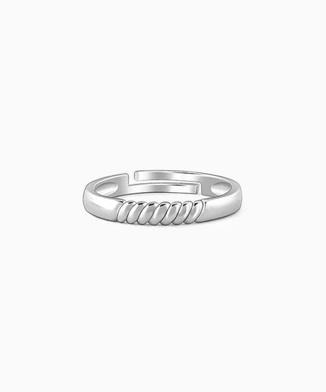 Silver Rope Ring for Him