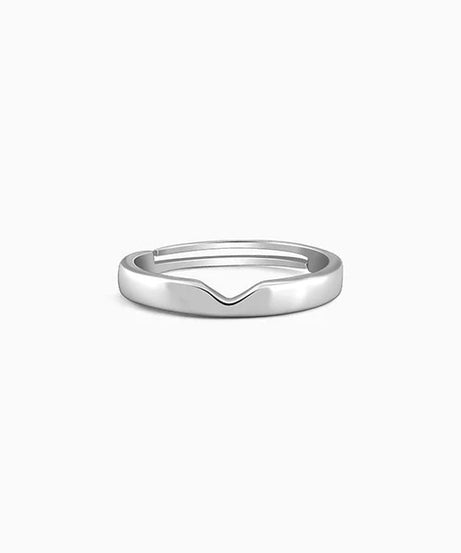 Silver Classic Ring Band For Him
