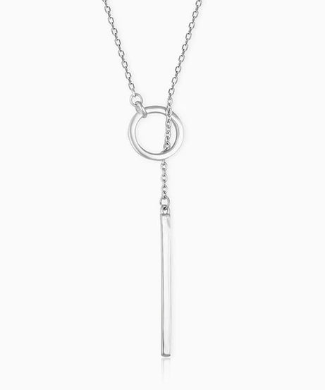 Silver Elegance Over All Pendant With Link Chain