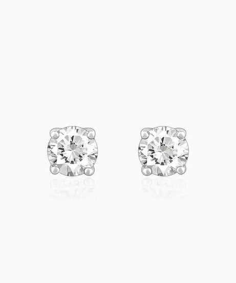 Silver Zircon Earrings