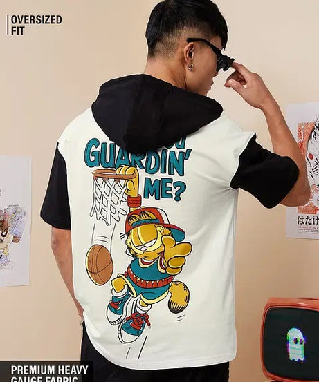 Garfield Guarding Me Hooded T-Shirts