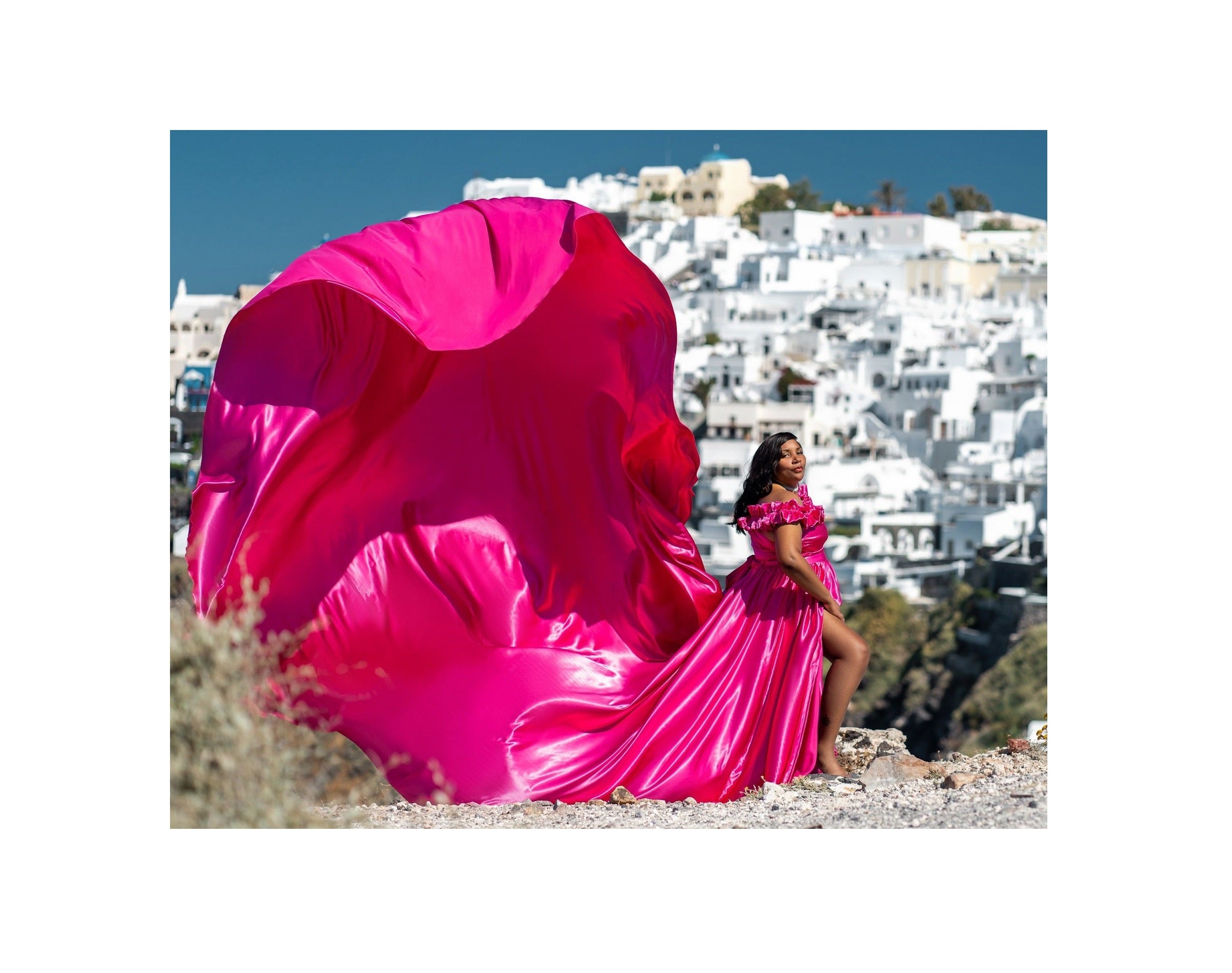 Long Flying Dress | Flying Dress for Photoshoot | Long Train Dress